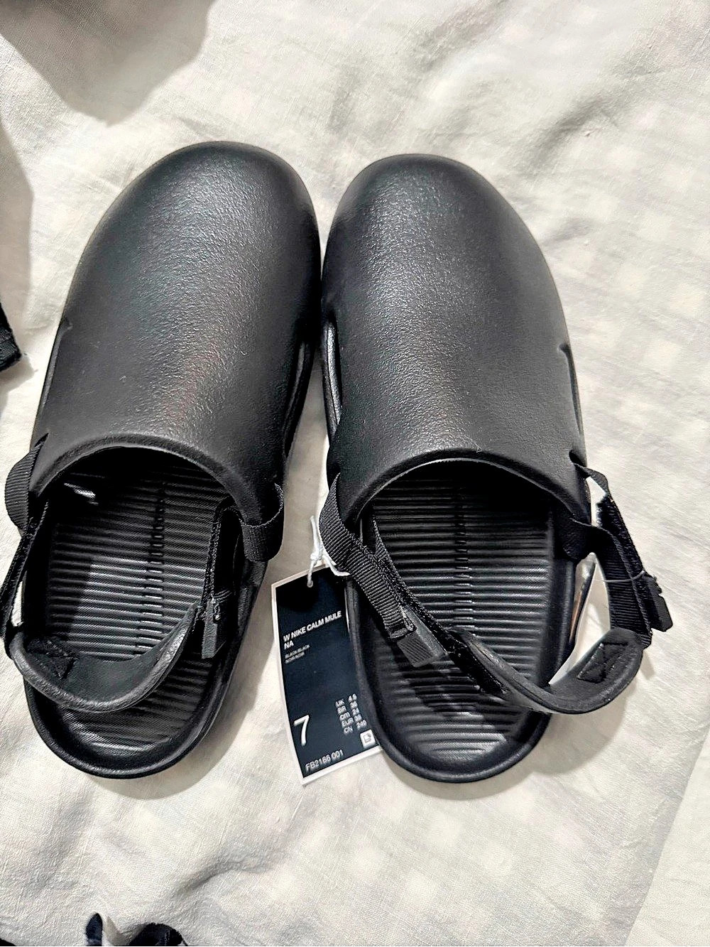 Nike Calm Mule Black Sandals US 7 NWT